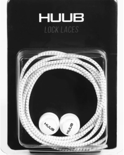 HUUB Elastic Laces with Locks - White